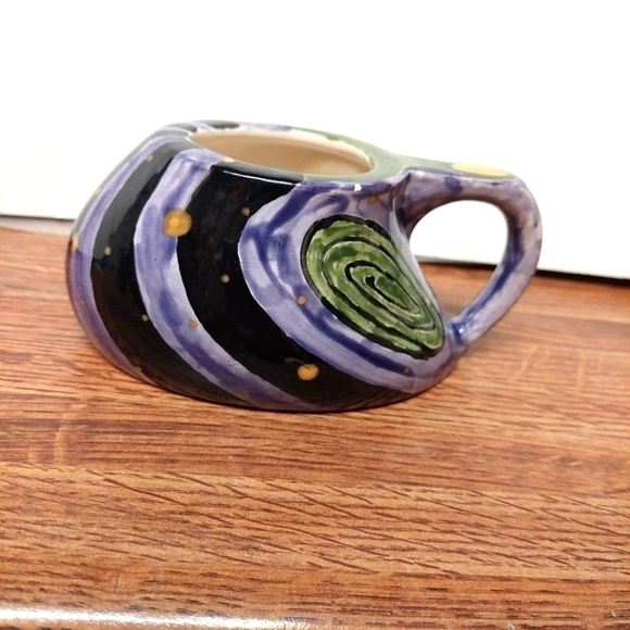 Vintage Joe Funk Funky Art Deco Handmade Ceramic Mug or Succulent Planter - Picture 1 of 8